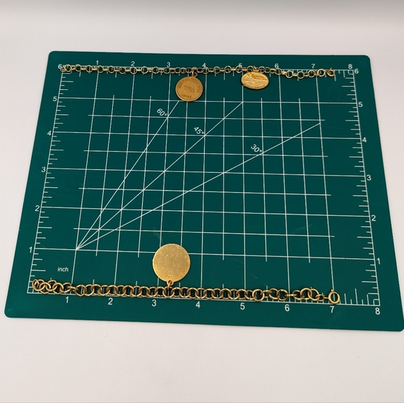 Two Gold Filled Charm Bracelets With 3 Charms Vintage Spring Ring Clasps - Picture 15 of 16